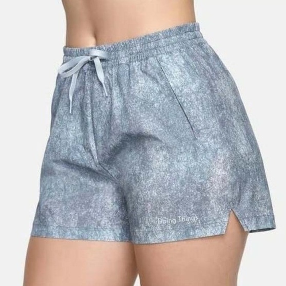 Outdoor Voices Womens Doing Things Shorts S Gray Pebbled Athletic Gym Gorpcore